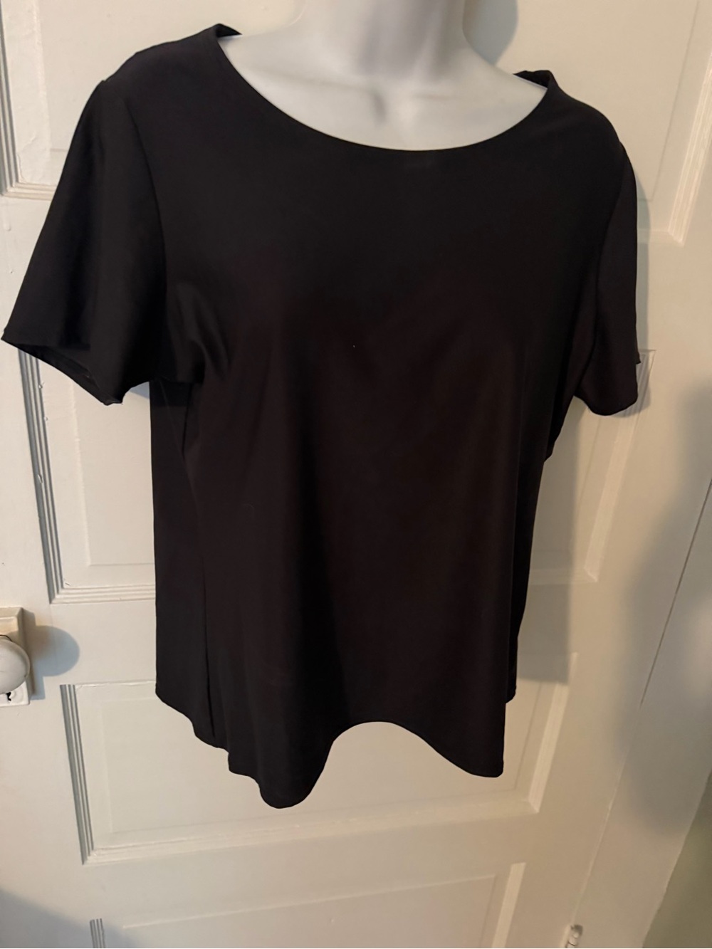 East 5th Black Short-Sleeve Scoop Neck Top